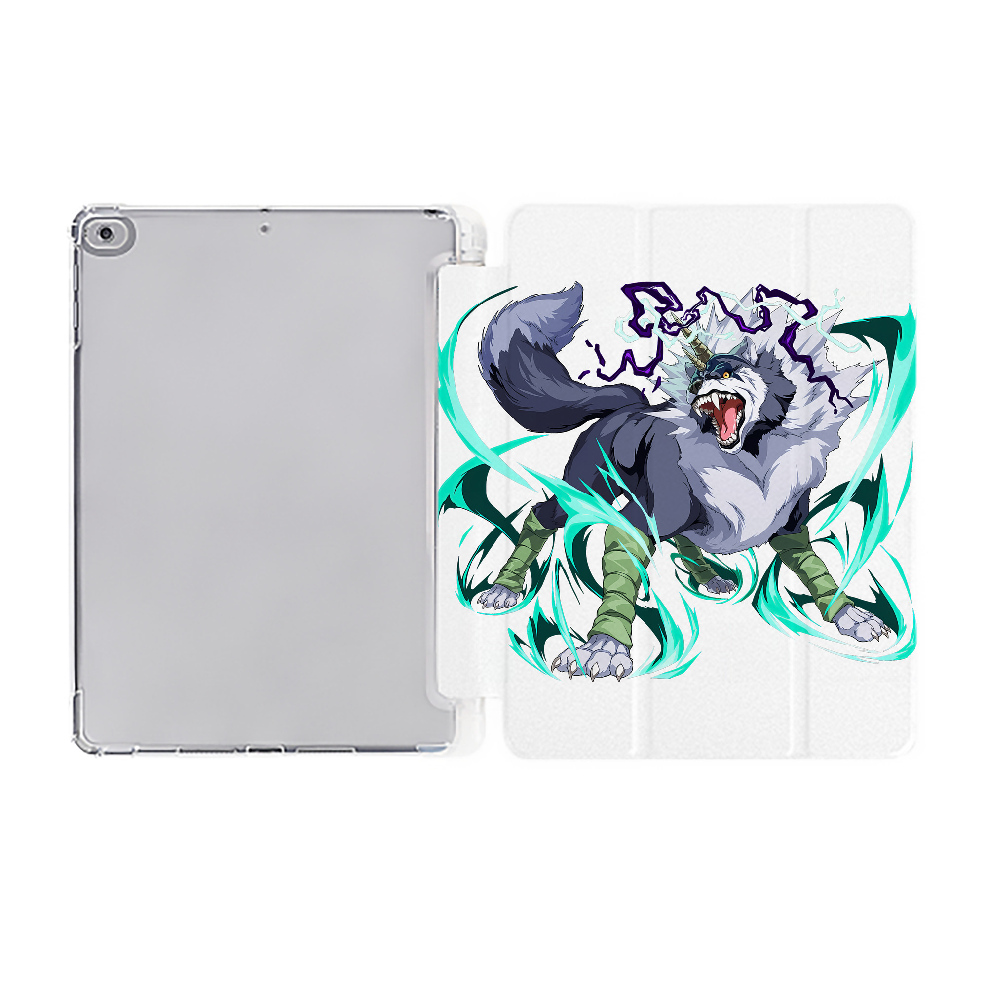 （画像用） 転スラ Regarding Reincarnated to Slime IPad ケース ペン収納付き 三つ折りスタンド PUレザー×シリコン 対応機種9.5/10.5/10.9インチ